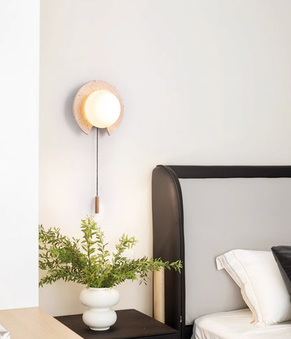 Solclip Travertine Wall Light