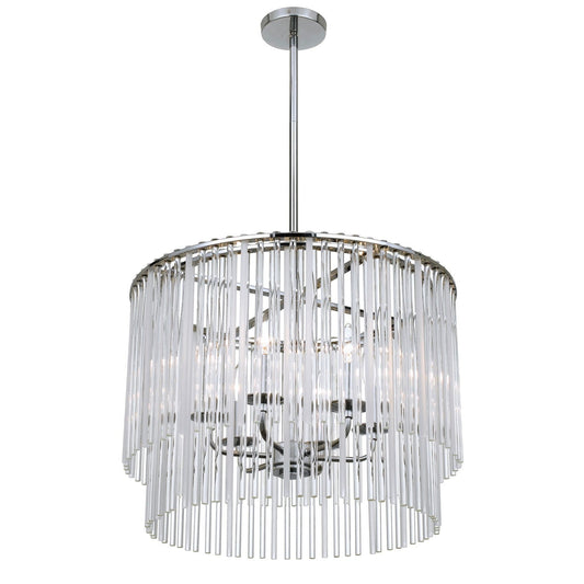 Group Bleecker Chrome Six-Light Pendant