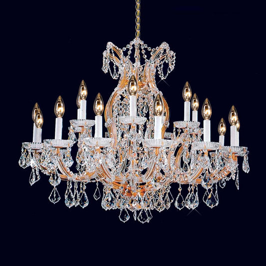 Gold plated 22 Light maresa theresa crystal Chandelier