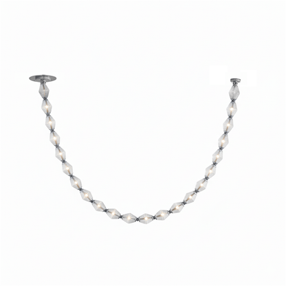 Glass Chain Chandelier