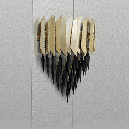 24 Carat Gold Plated Contemporary Crystal Wall Light