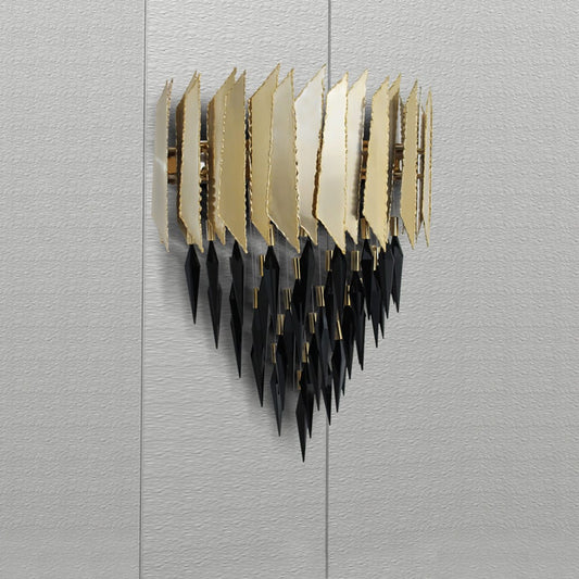 24 Carat Gold Plated Contemporary Crystal Wall Light