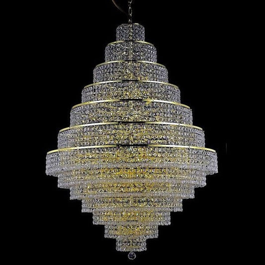 Gold plated 38 Light large crystal Chandelier