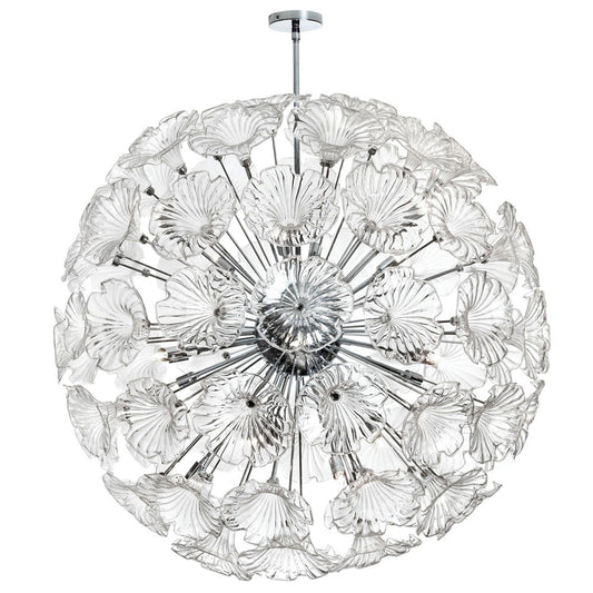 Polished Chrome 20-Light Chandelier