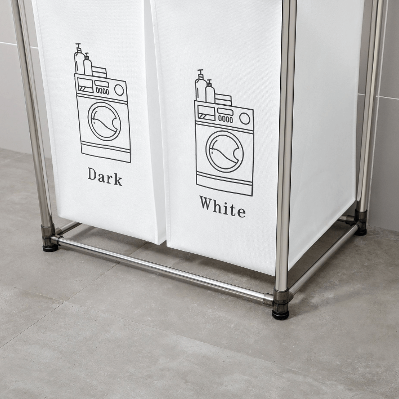 2 Tier Laundry Hamper with 4 Removable Bags