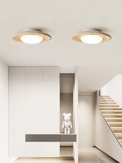 Luma Travertine Ceiling Light