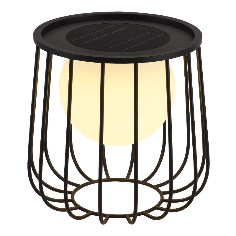 Rowan Cage Solar Lantern Outdoor Lamp