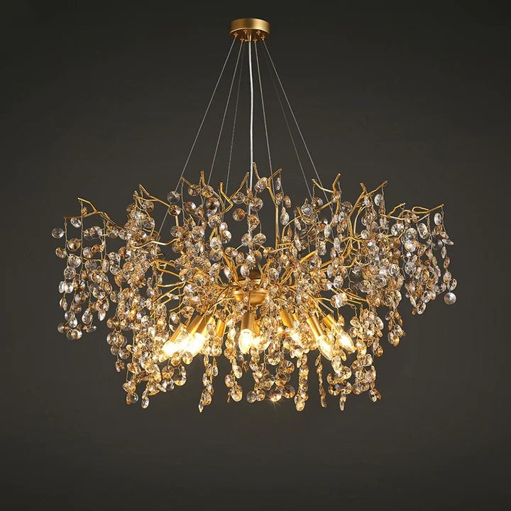 Luxury Crystal Chandelier Lighting, Large Kitchen Light Fixtures 39.4" D