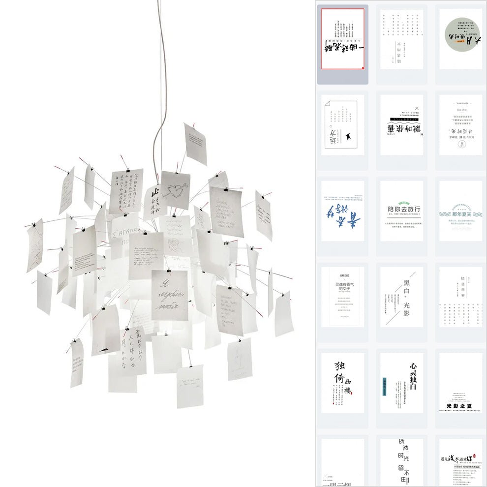 Paper Candelabrum Chandelier