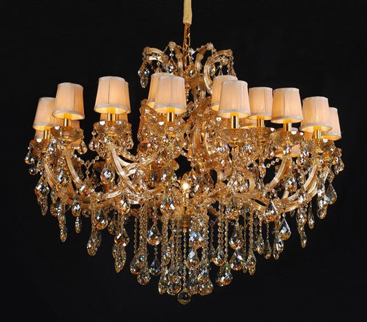 traditional crystal Chandelier in gold plated finish