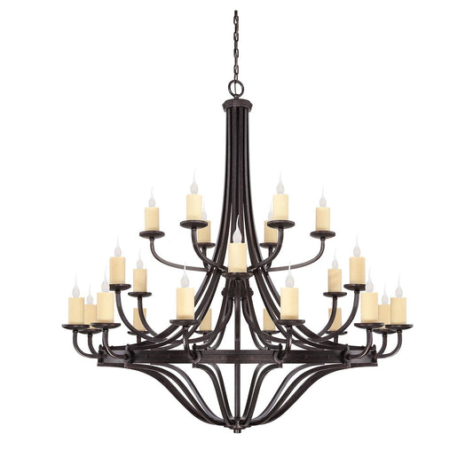 Elba Bronze 24-Light Chandelier