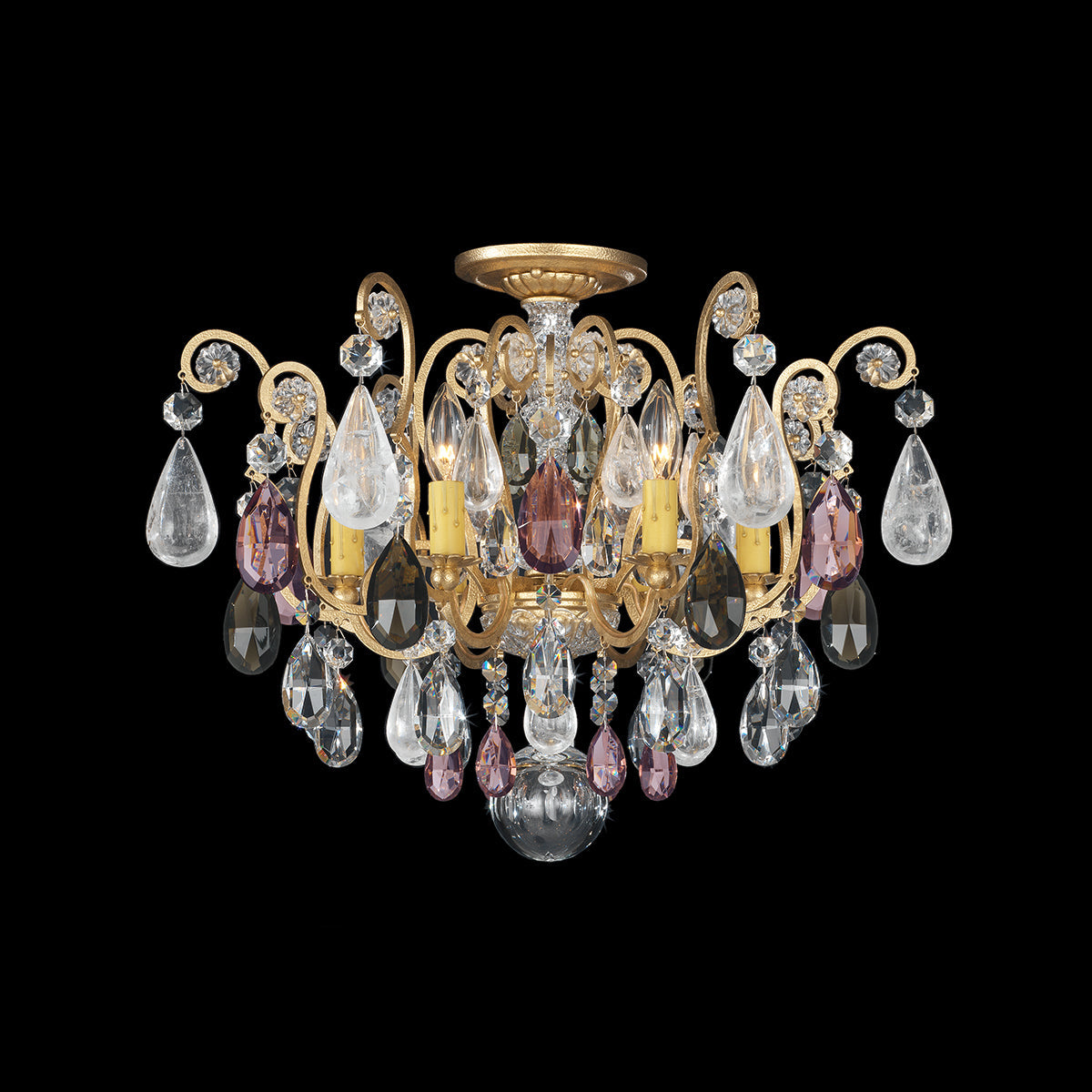 Schonbek Renaissance Rock Crystal 3584 Semi-Flush Mount