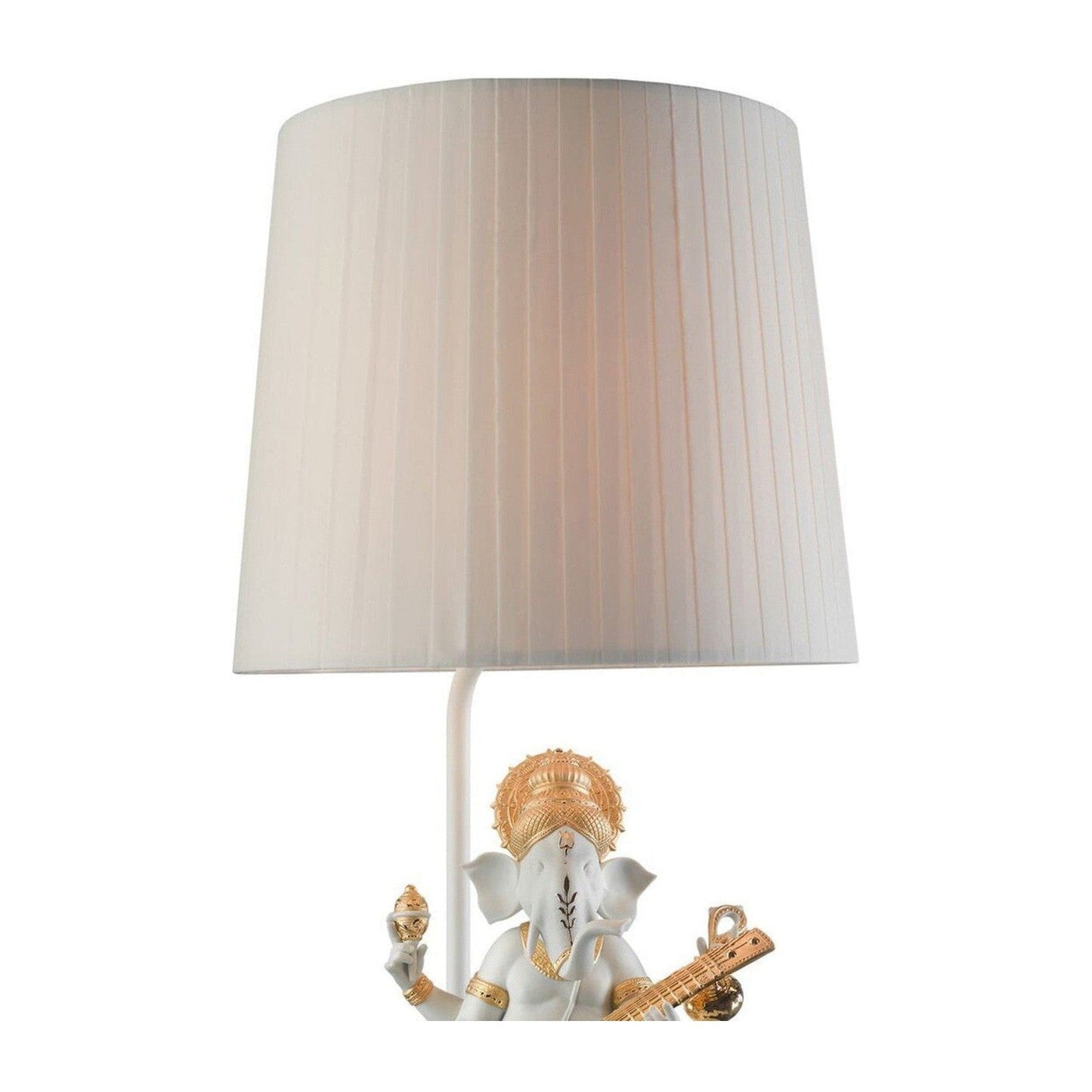 Lladro Veena Ganesha Table Lamp Golden Luster (US)