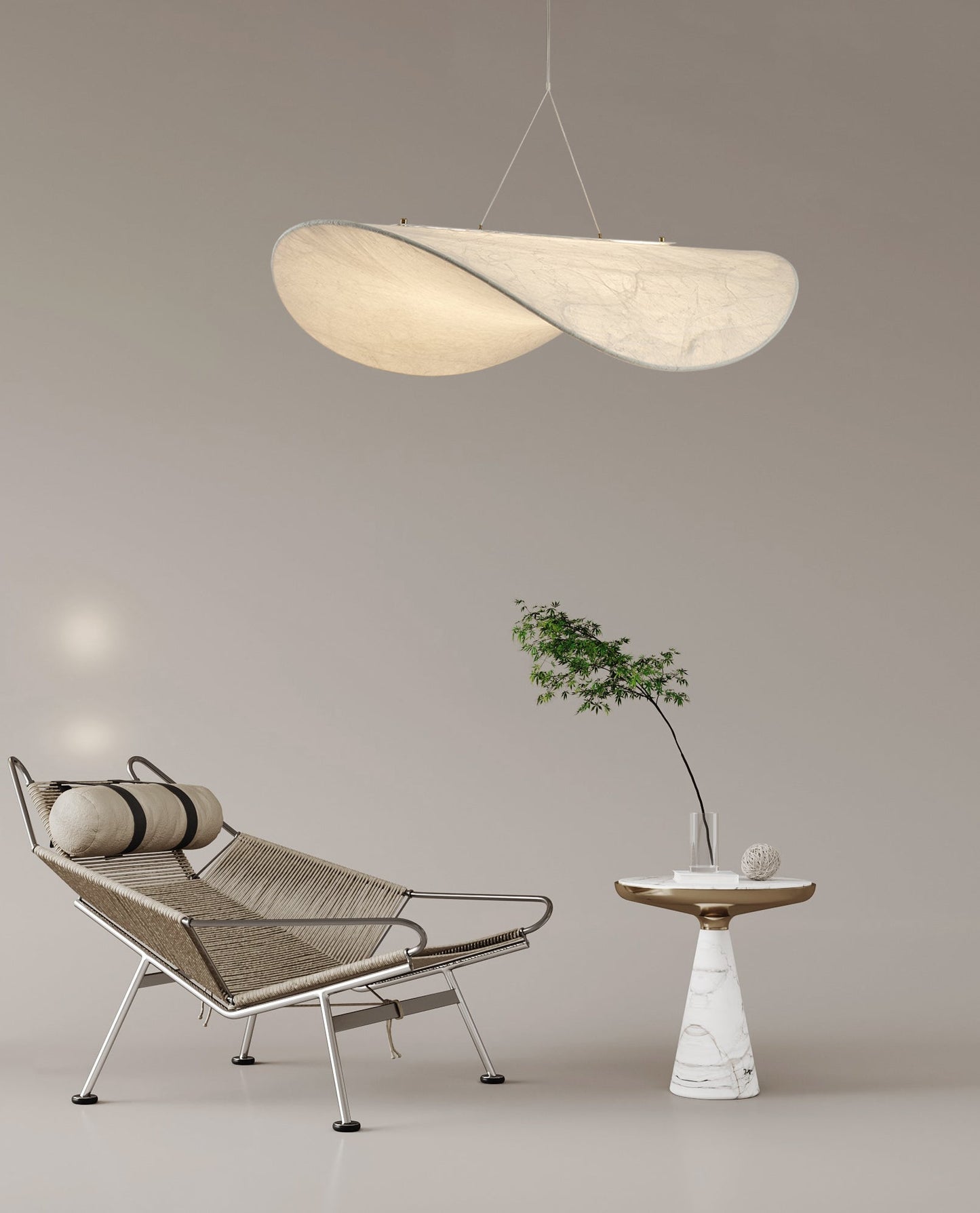 Tense Silk Hanging light Pendant Light