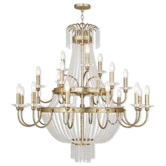 Gold 42-Inch 21-Light Foyer Chandelier