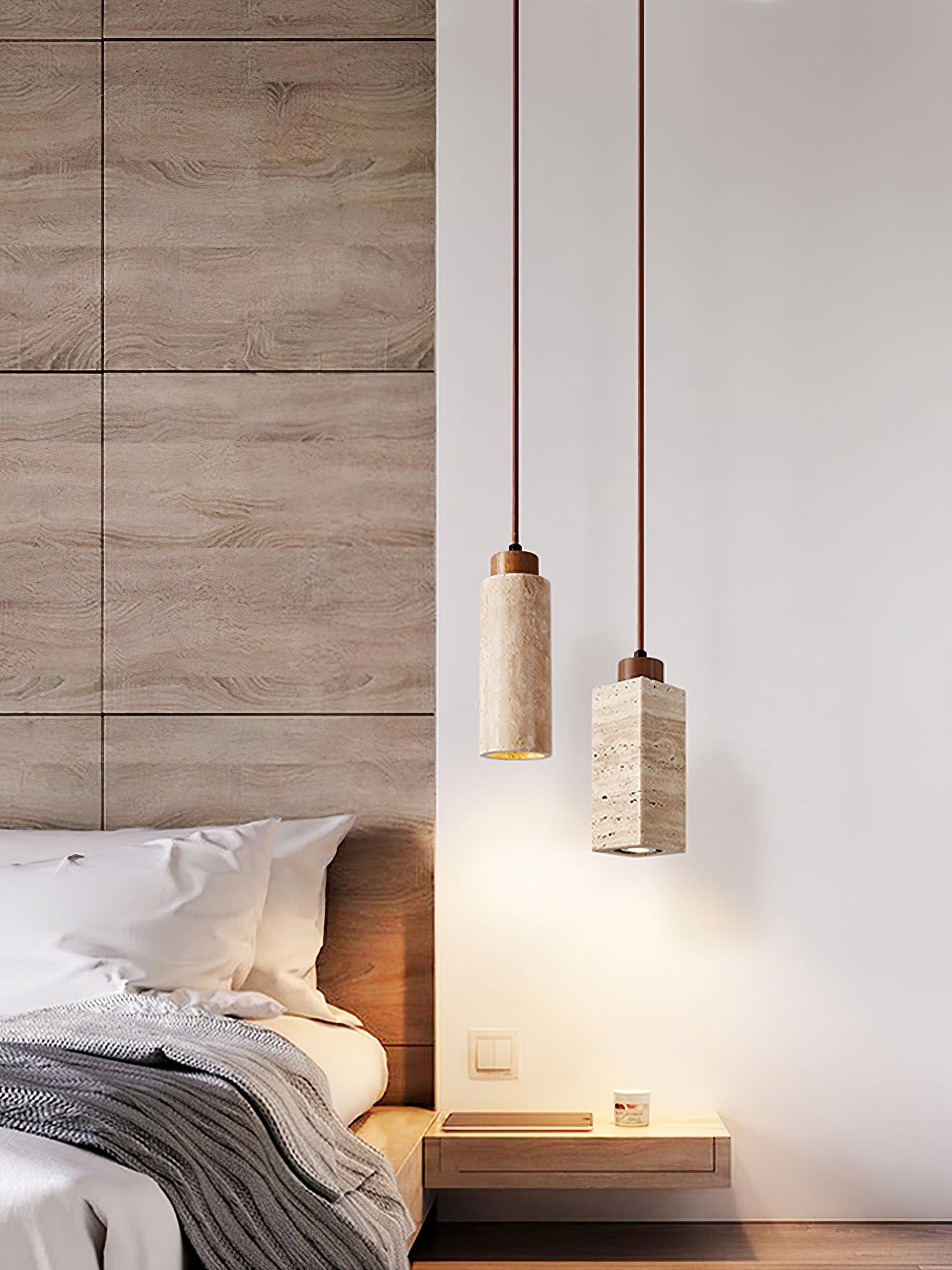 Solvara Travertine Pendant Lamp