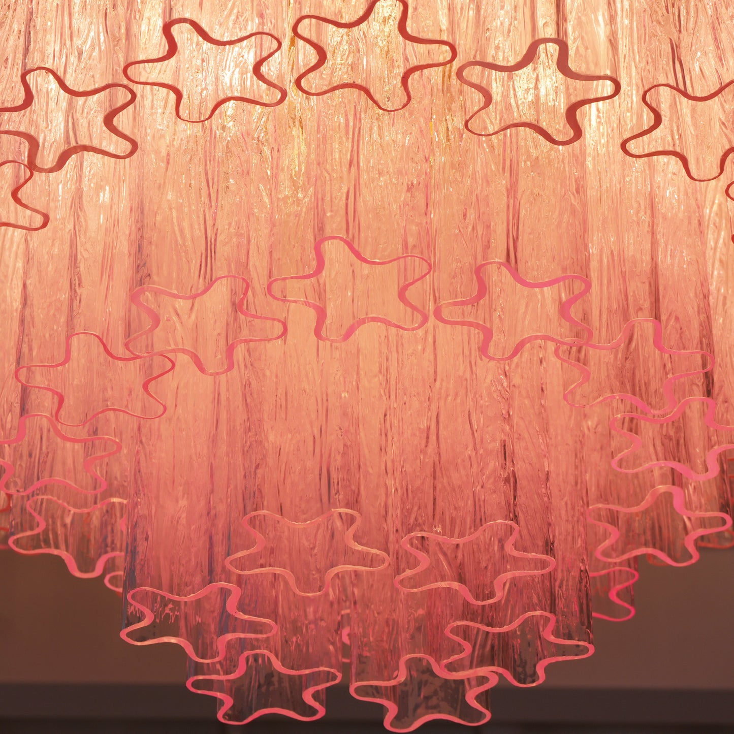 Murano Pink Glass Ceiling light Ceiling Light