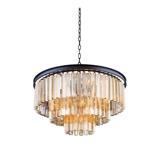 Sydney Mocha Brown Sixteen-Inch Pendant with Royal Cut Golden Teak Crystals