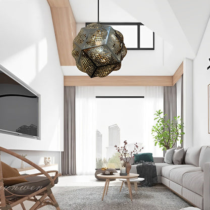 Irregular Ball 3D Stainless Steel Postmodern Chandelier Pendant Lights