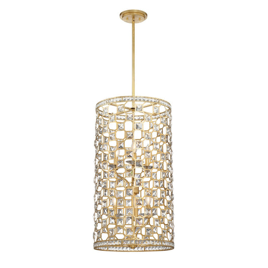 Gold Bullion Six-Light Foyer Pendant
