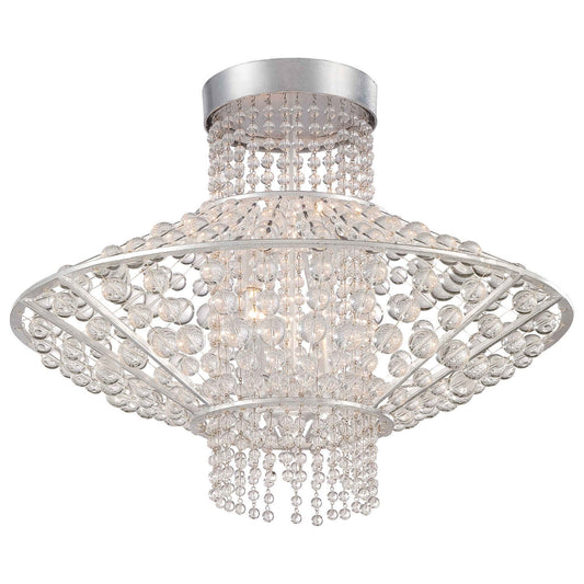 Catalina Silver Four-Light Semi-Flush Mount