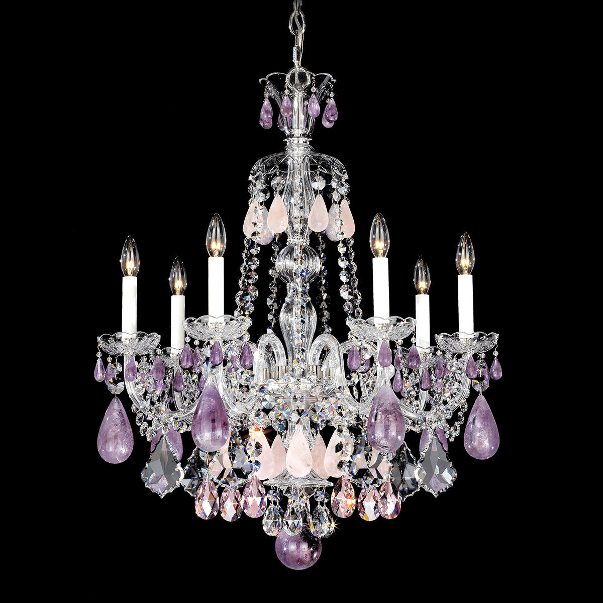 Schonbek Hamilton Rock Crystal 5536 7-Light Chandelier