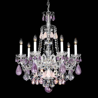 Schonbek Hamilton Rock Crystal 5536 7-Light Chandelier