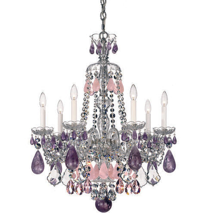 Schonbek Hamilton Rock Crystal 5536 7-Light Chandelier