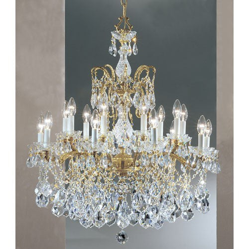 Madrid Imperial Olde World Bronze Eighteen-Light Chandelier