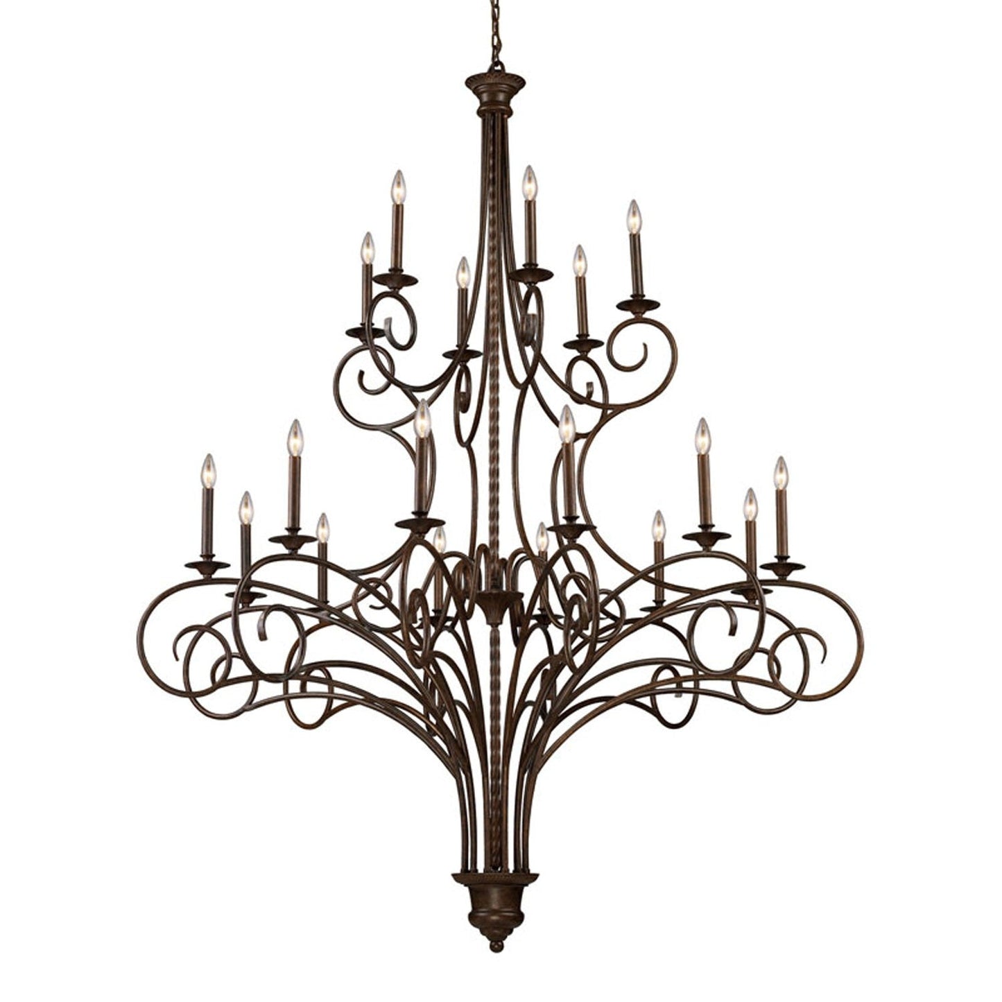 Gloucester Antique Bronze Eighteen-Light Chandelier