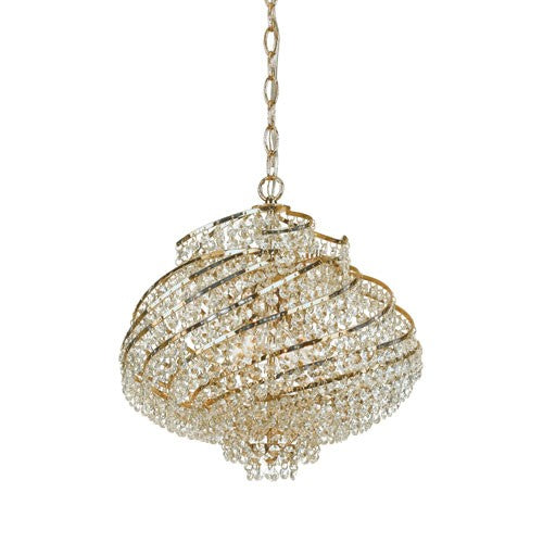 Gold Plated Four-Light Mini Chandelier by Elements
