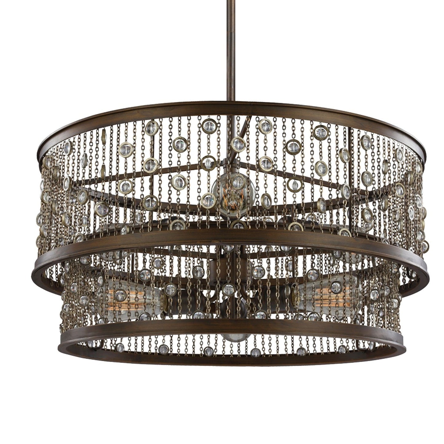 Chestnut Bronze Six-Light 24-Inch Wide Pendant