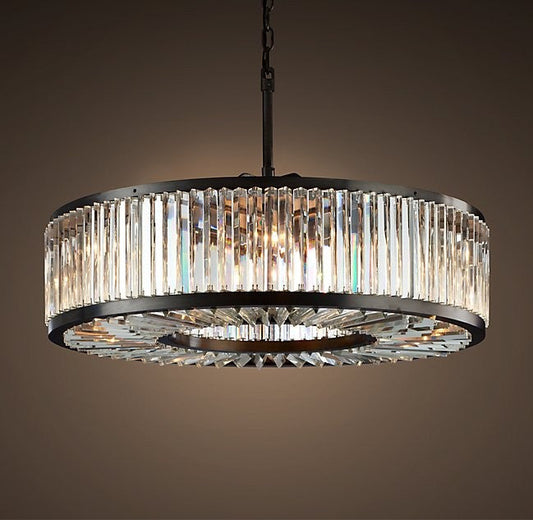 Modern style 10 lights luxurious round crystal chandelier