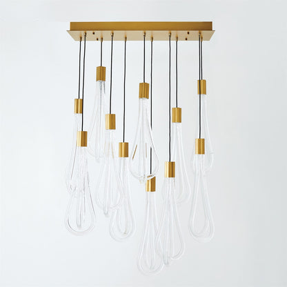 Global Views Layered Raindrop Chandelier