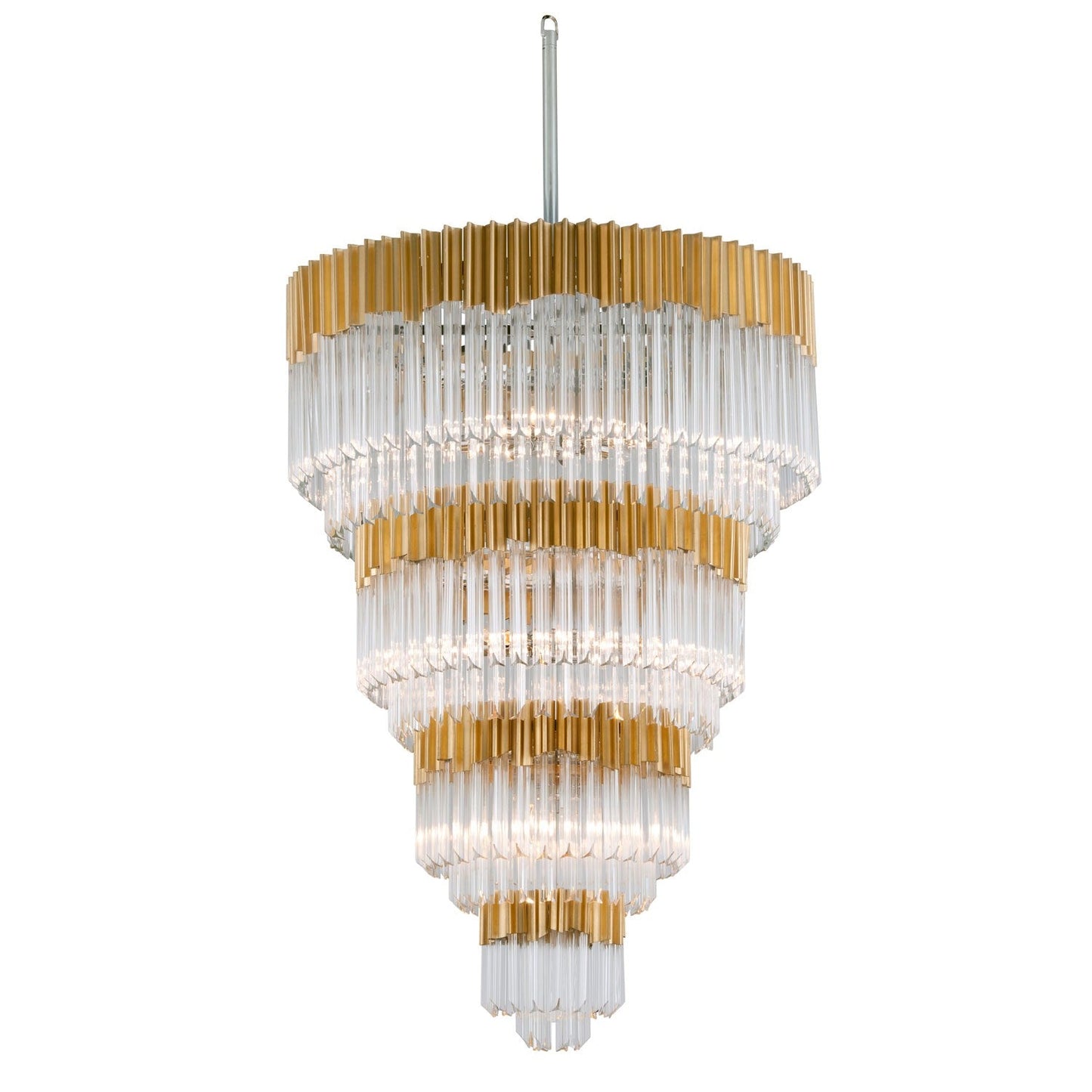 Gold Leaf Seventeen-Light Pendant