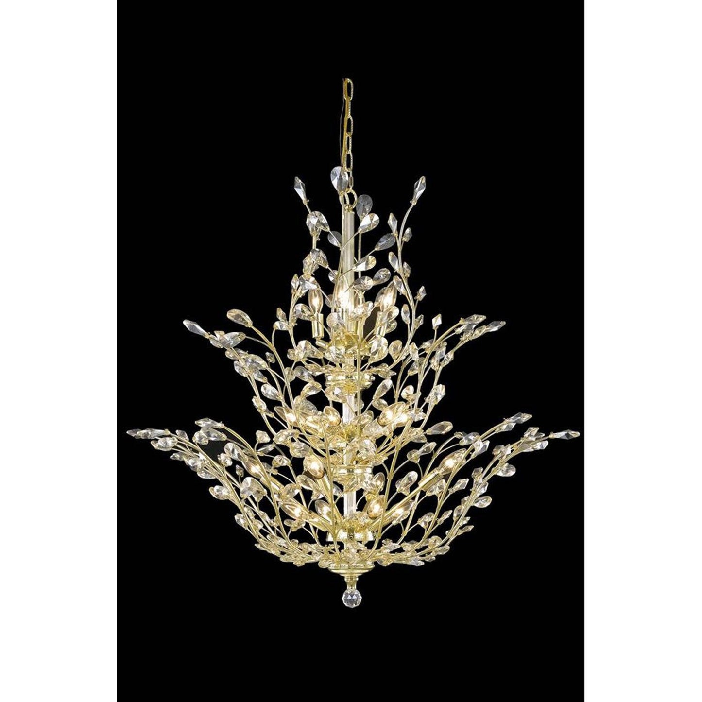 Elegant Lighting Orchid Gold 18-Light