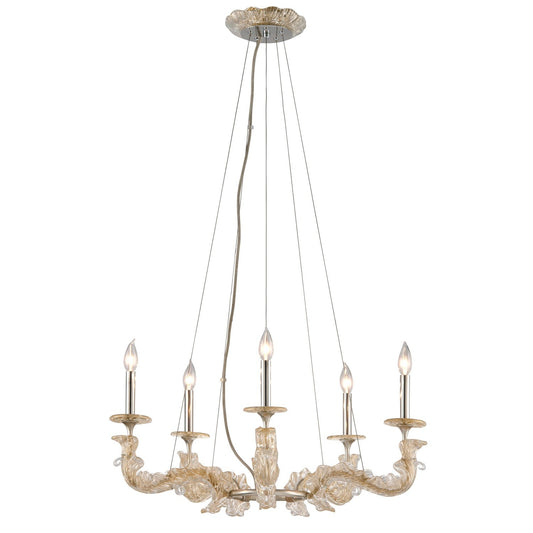 Leaf Five-Light Chandelier