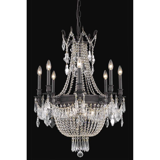 Esperanza Dark Bronze 12-Light Chandelier with Royal Cut Crystal