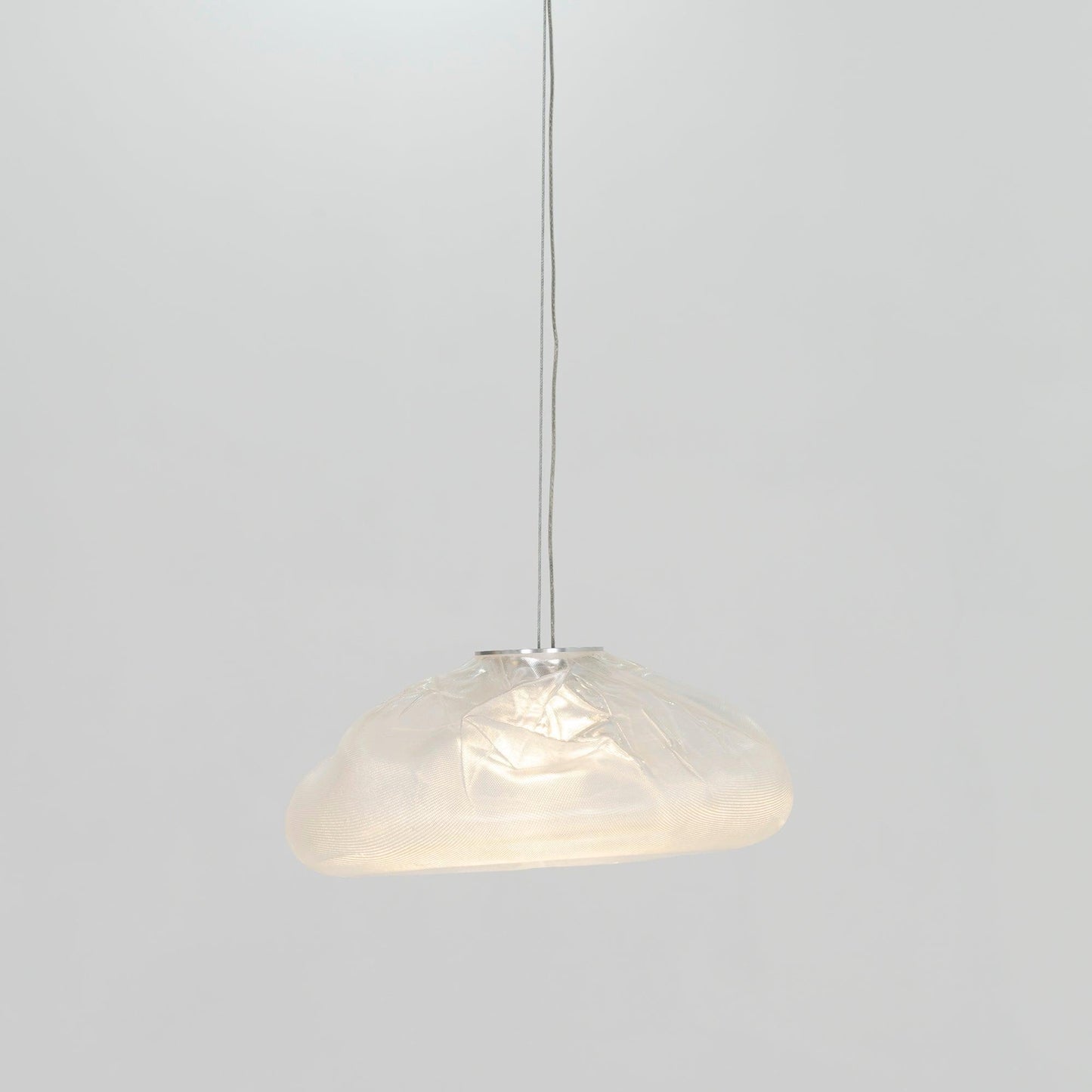 Blown Glass Mesh Pendant Light