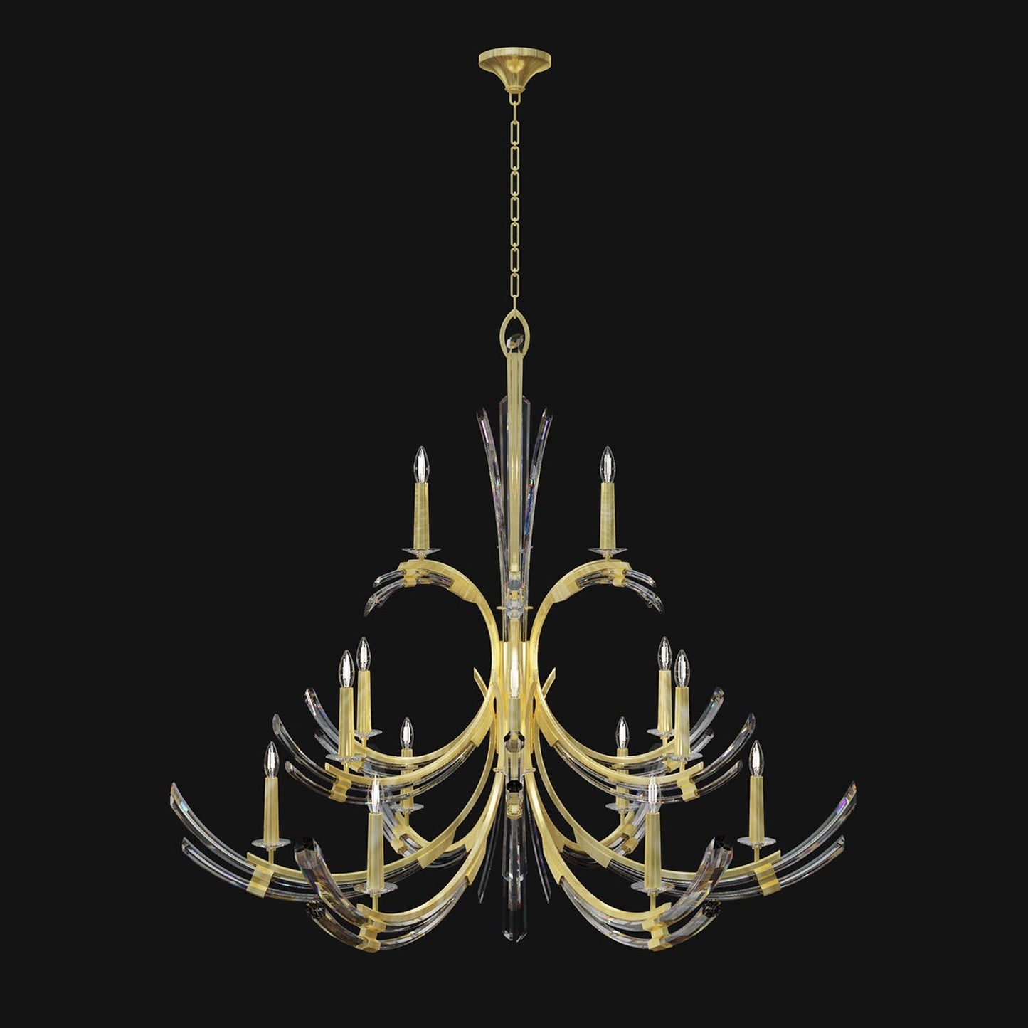 Fine Art Trevi 15 Light 56" Round Chandelier