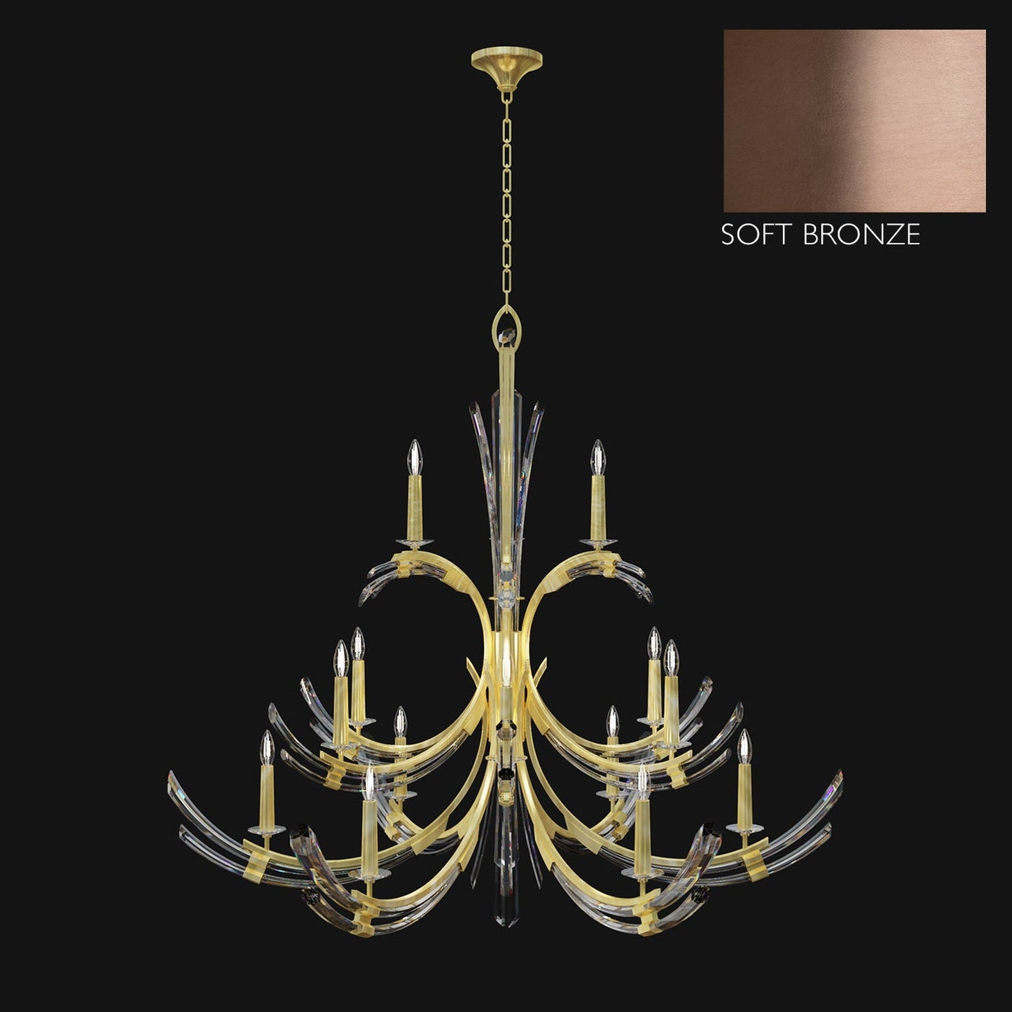 Fine Art Trevi 15 Light 56" Round Chandelier