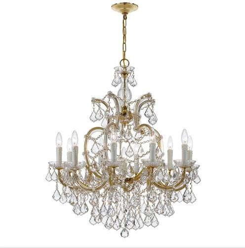 Gold 29-Inch 11-Light Swarovski Elements