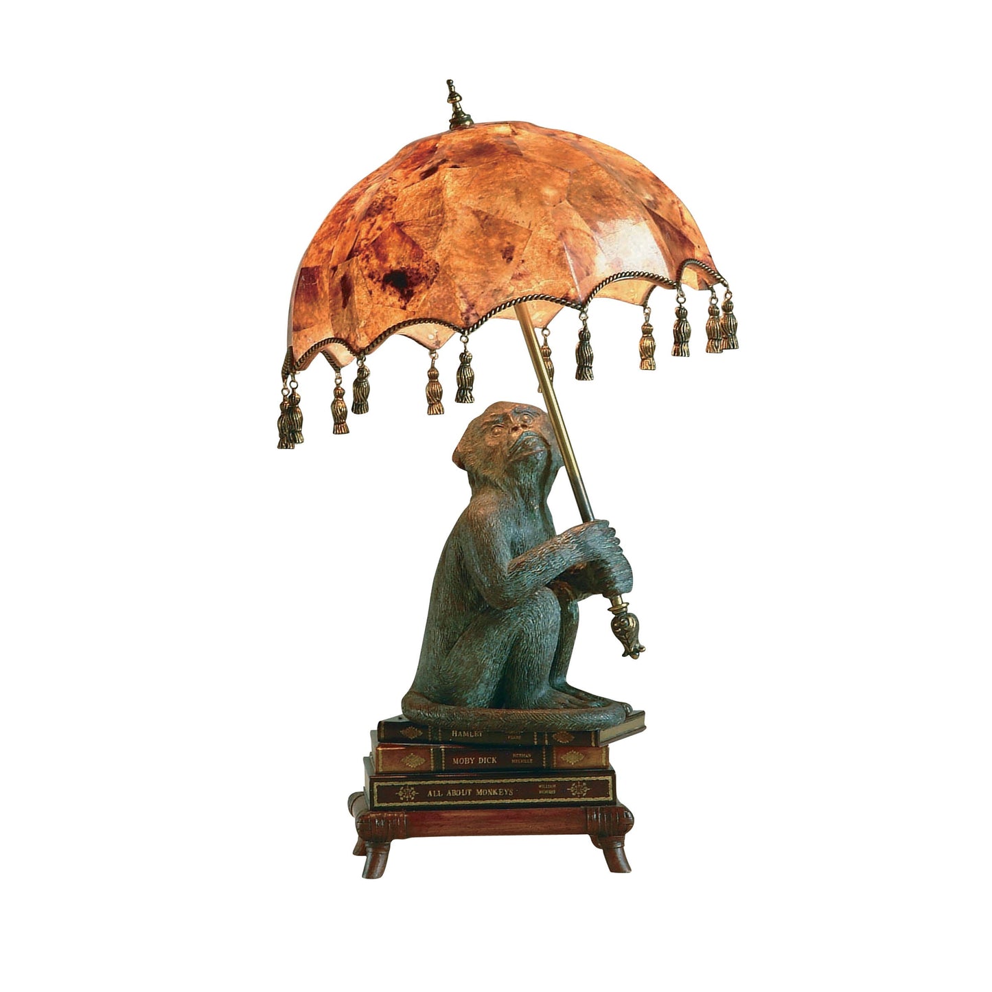 Maitland Smith Parasol Monkey Lamp