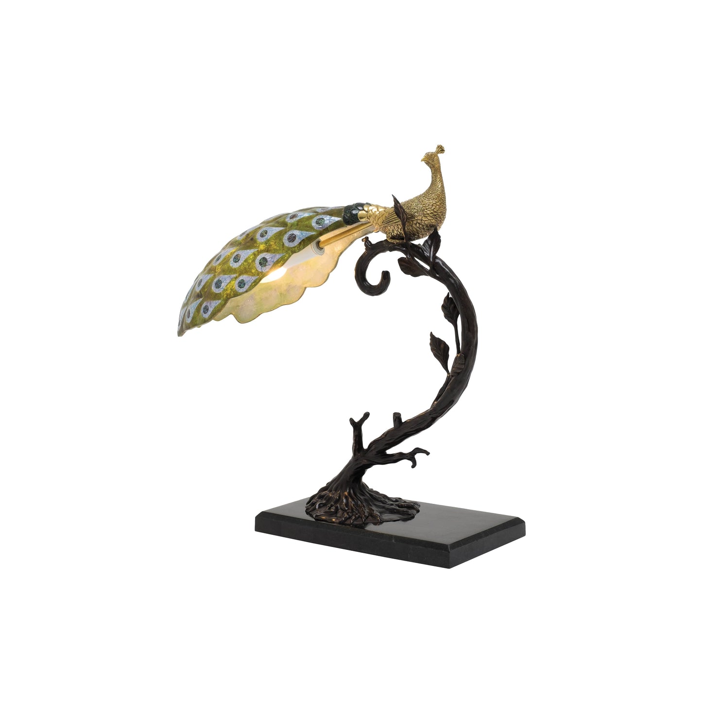 Maitland Smith Peacock Desk Lamp