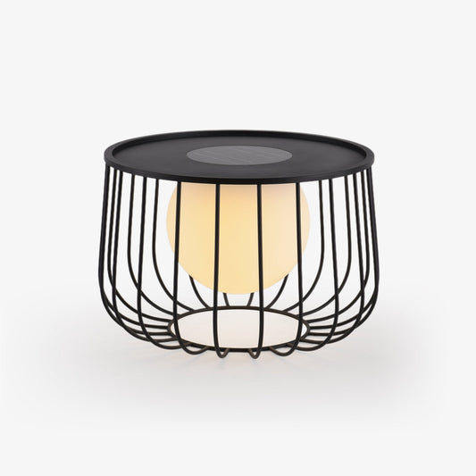 Rowan Cage Solar Lantern Outdoor Lamp