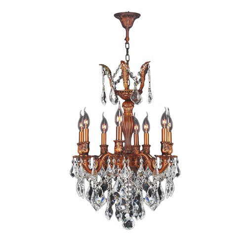 Gold Eight-Light Chandelier