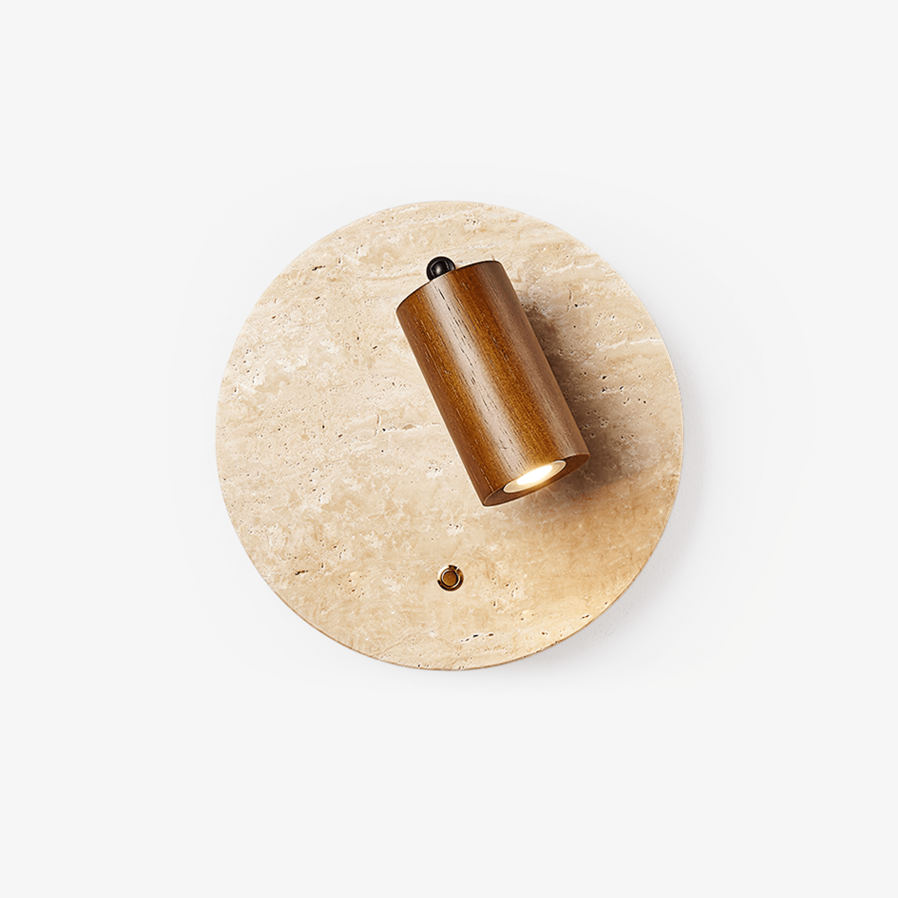 Travertine Spot Wall Sconce