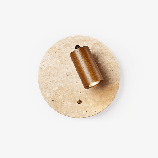 Travertine Spot Wall Sconce