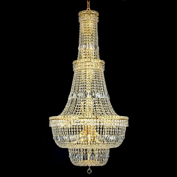 Gold plated 34 Light crystal Chandelier