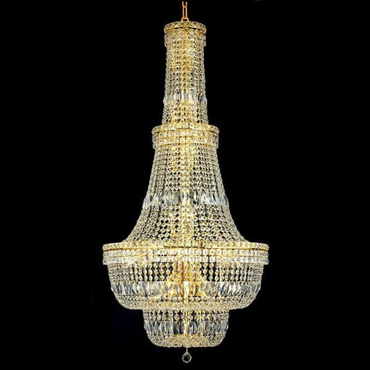 Gold plated 34 Light crystal Chandelier